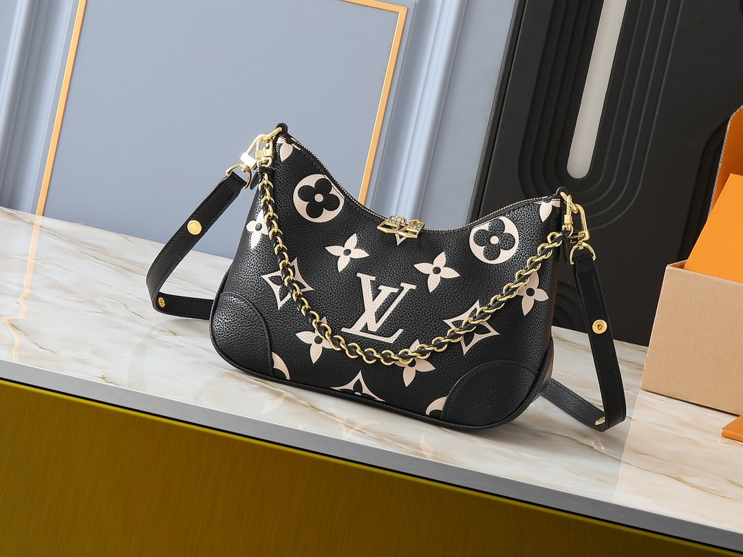 Curved Hobo-Style Shoulder Bag
