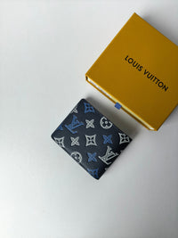 Navy Blue with Royal Blue & White Print
