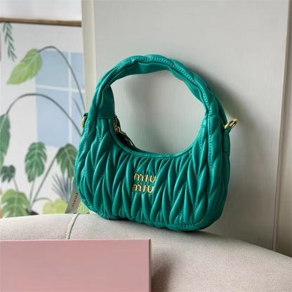 Wander matelassé nappa leather hobo bag Small Size