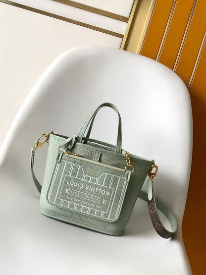 Neverfull Inside Out In Pastel Green Colorway
