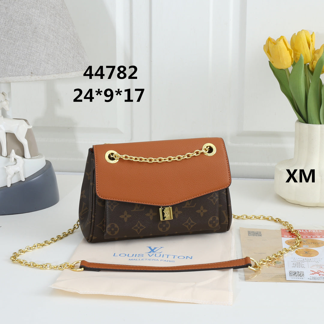 Monogram Chain Flap Shoulder Bag