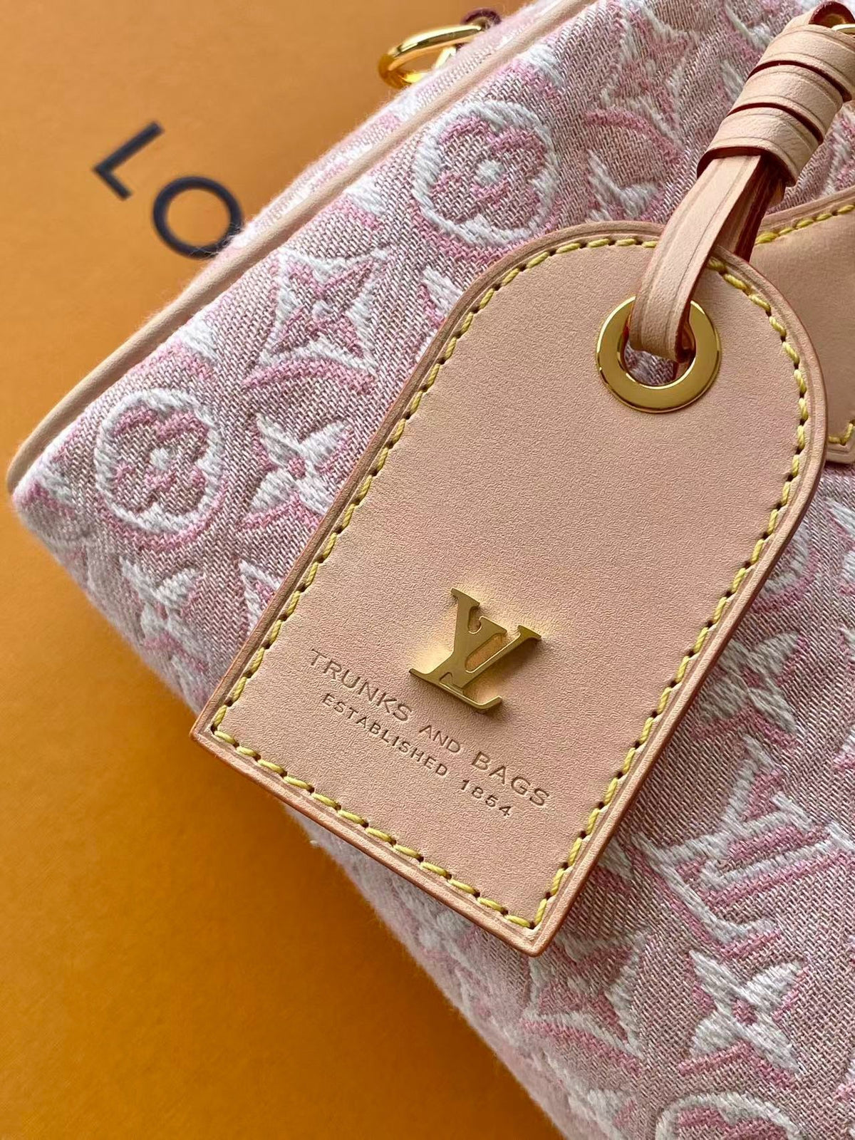 Speedy Bandouliere 20 Pink Monogram Jacquard Canvas