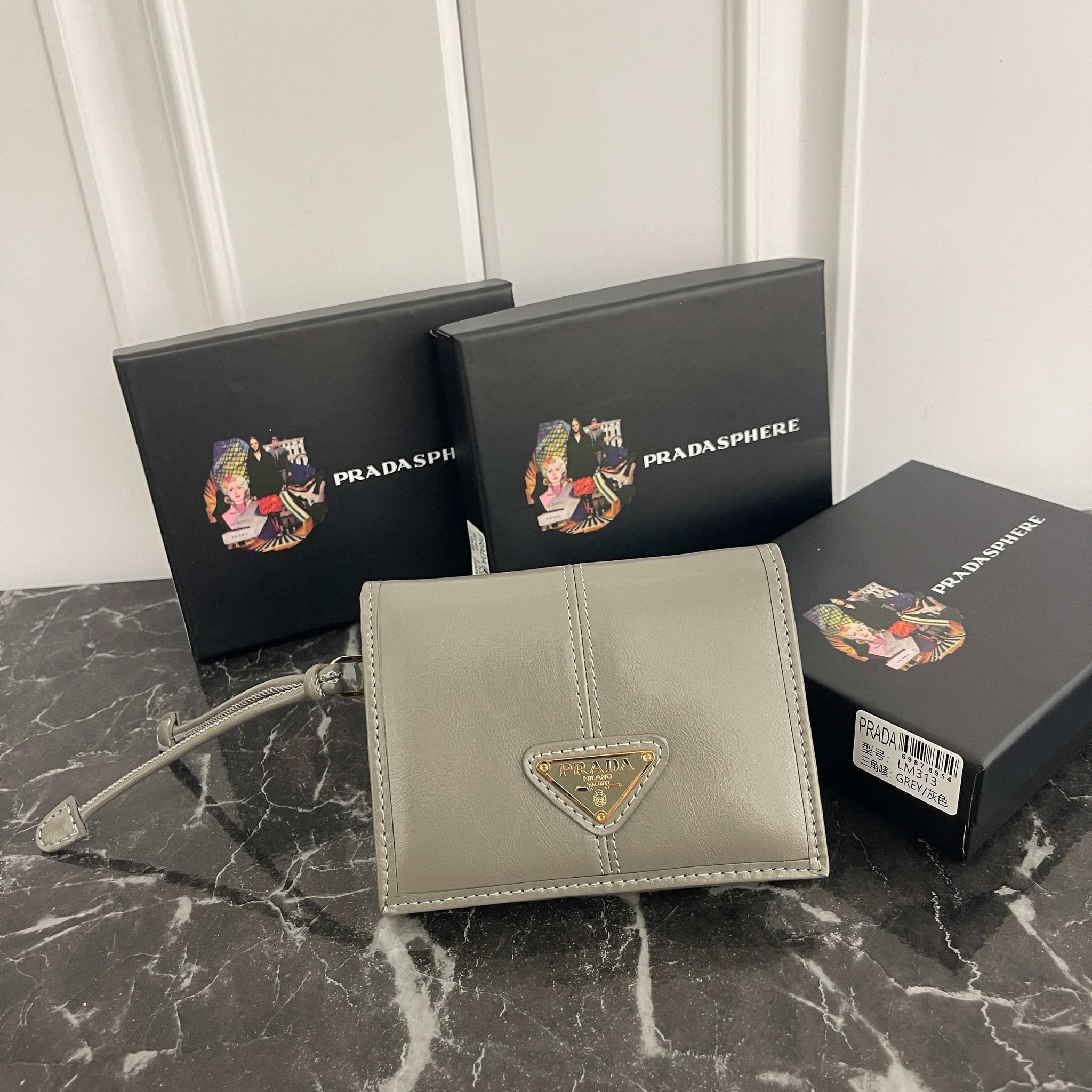 Small Soft Triangle Logo Wallet
