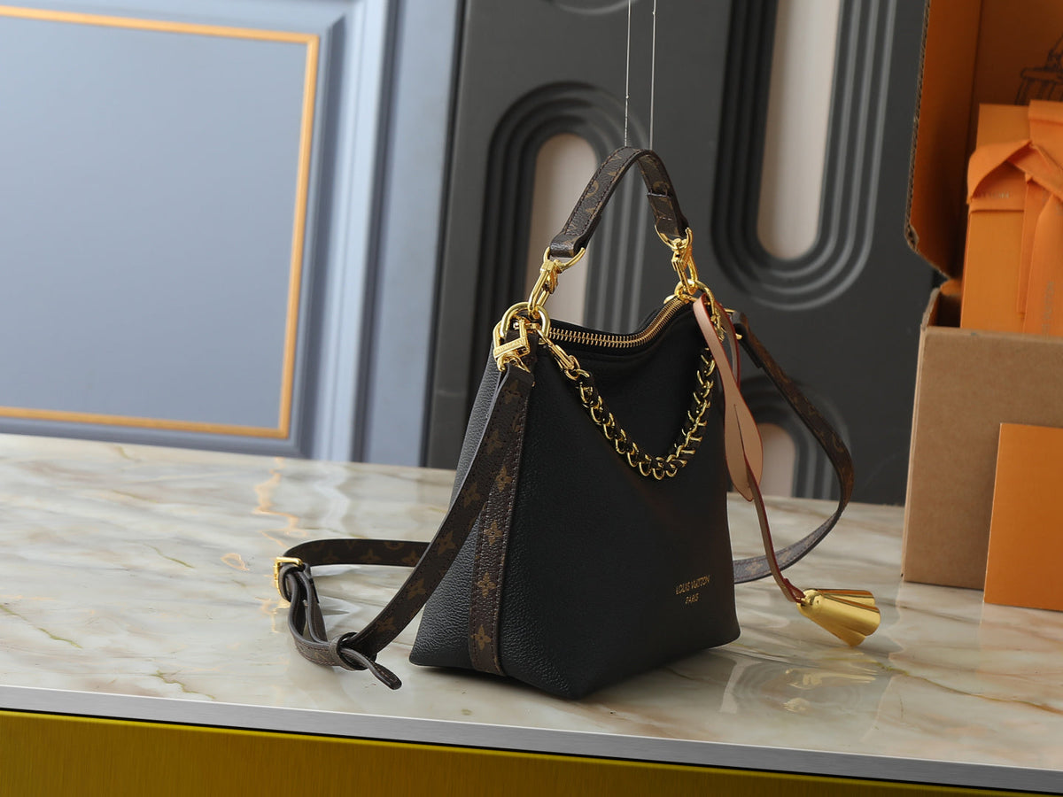 LV Multipass Handbag With Gold-Toned Braided Chain