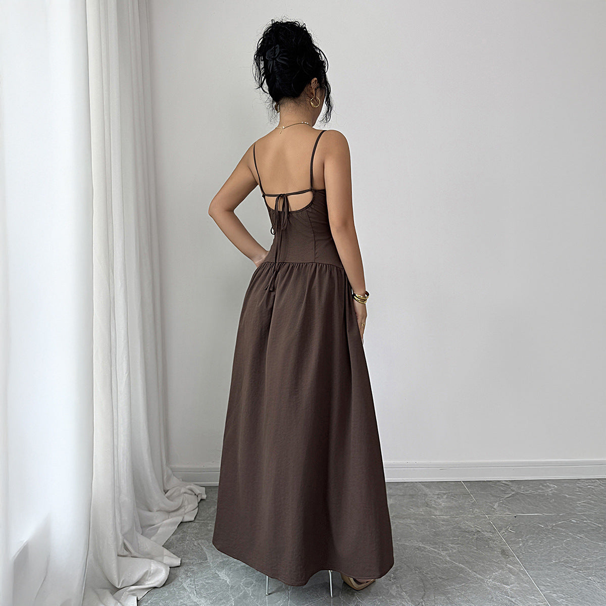 Women's Elegant Vintage-style Slip Dress