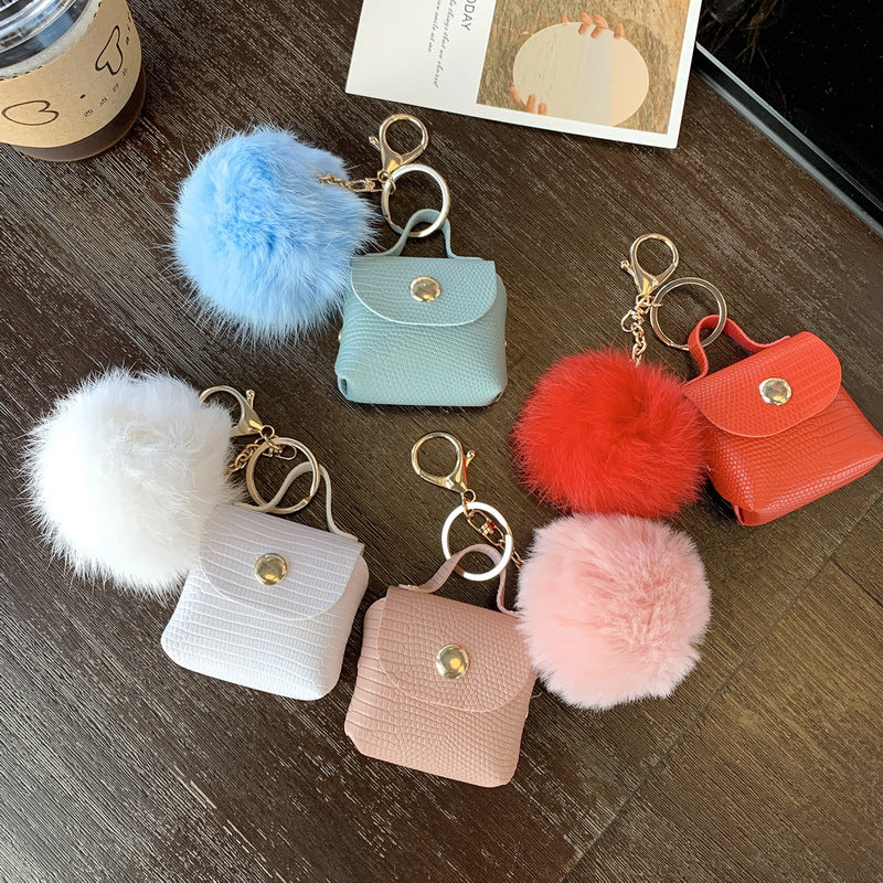 Ins Internet Celebrity Fur Ball Keychain Bag Ornaments