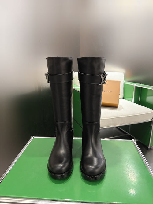 Heritage Riding Boots With Silver-Tone Initiales