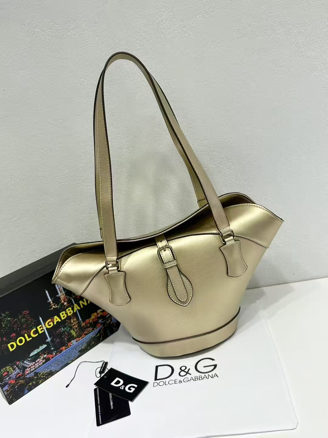 Capri Coffa Leather Tote Bag