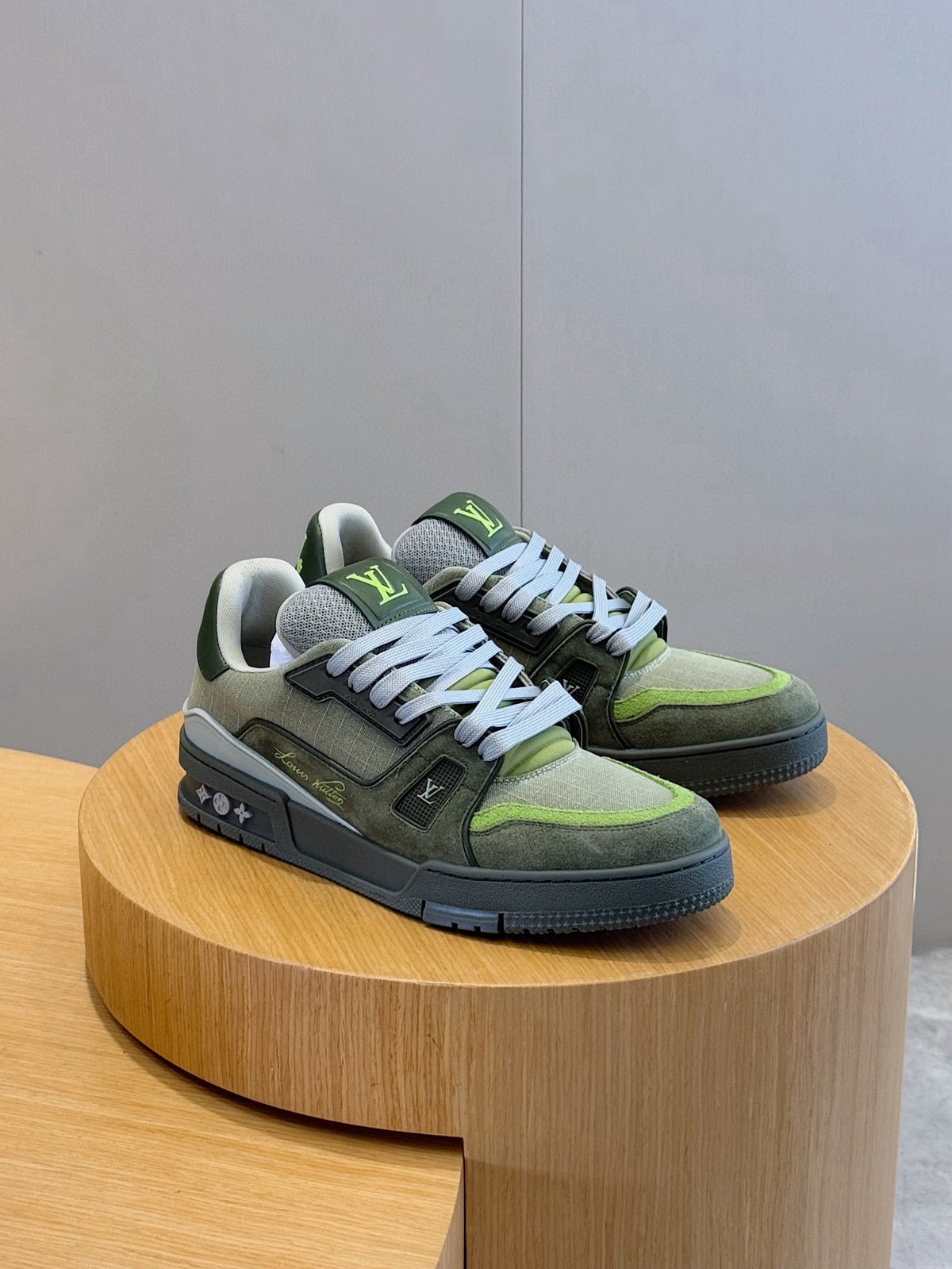 LV Trainer Outdoor Sneaker In Green
