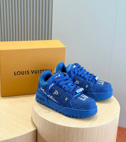 LV Trainer Maxi In Vibrant Blue Color