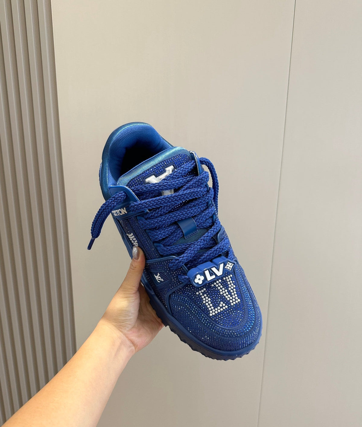 LV Trainer Maxi In Vibrant Blue Color