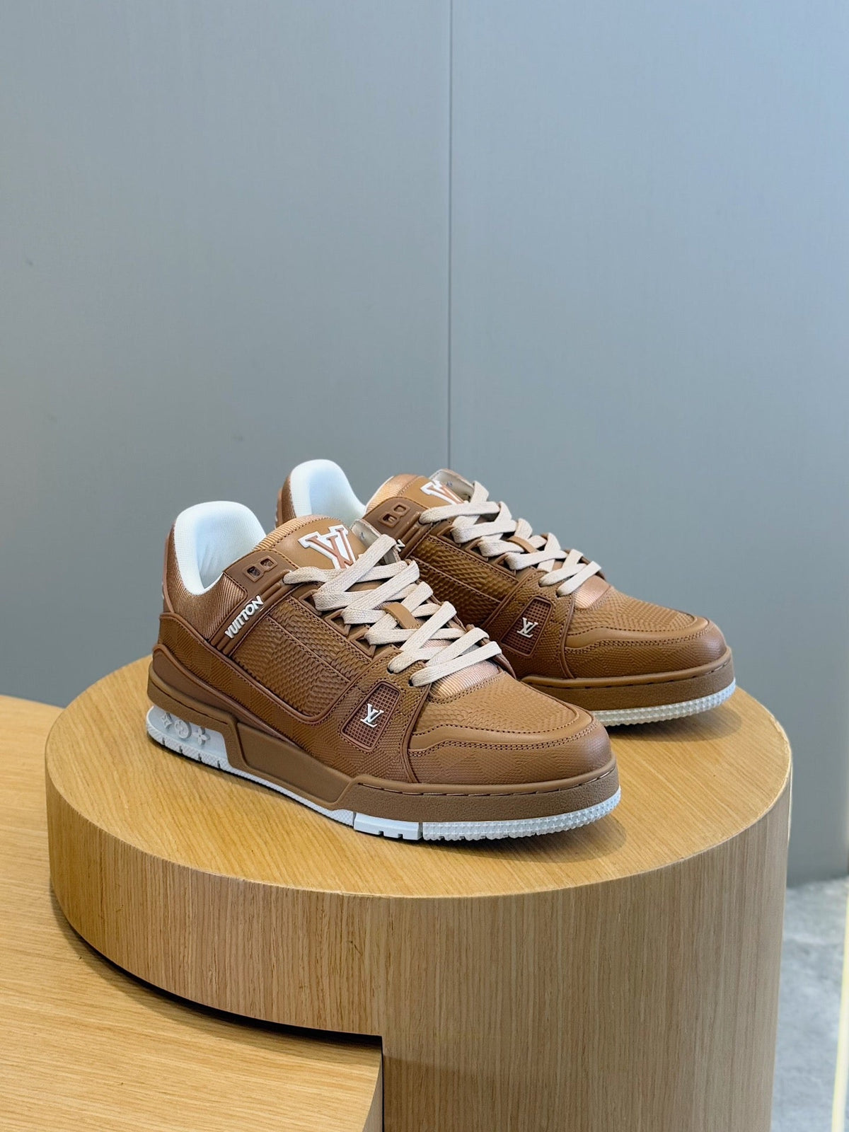 LV Trainer In Cognac Colorway