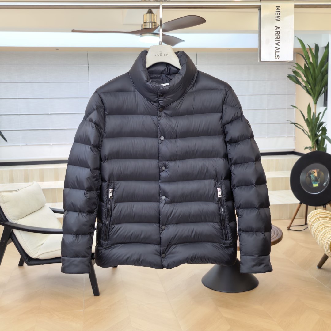 Sleeves Short Down Jacket In Black