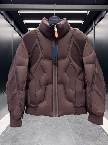 Brown Winter Jacket In Brown Color