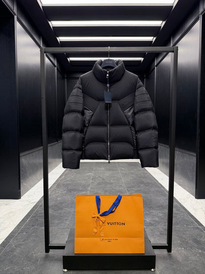 LV Black Quilted Puffer Jacket