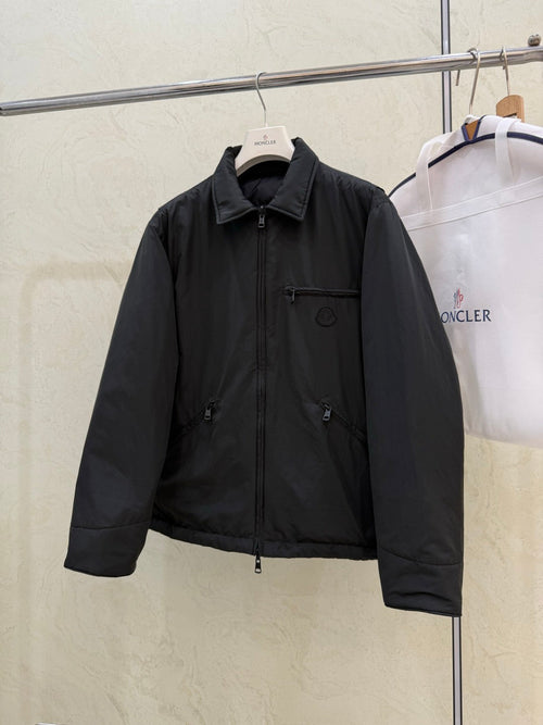 Cidone Reversible Down Overshirt In Black