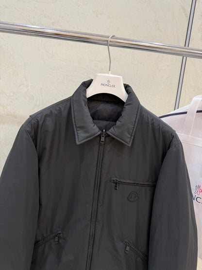 Cidone Reversible Down Overshirt In Black