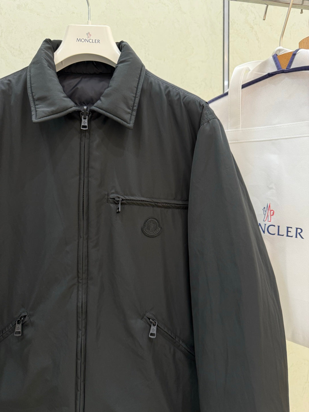 Cidone Reversible Down Overshirt In Black