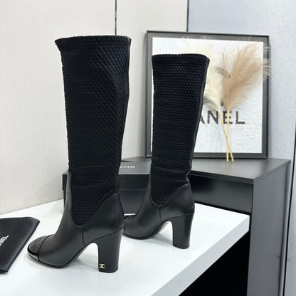 Long Boots In Stretch Lambskin From The Fall-Winter 2026 Collection