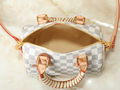 Braided Handle Boston Bag