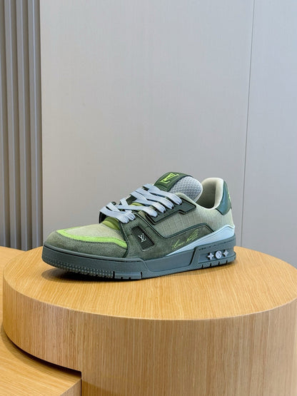 LV Trainer Outdoor Sneaker In Green