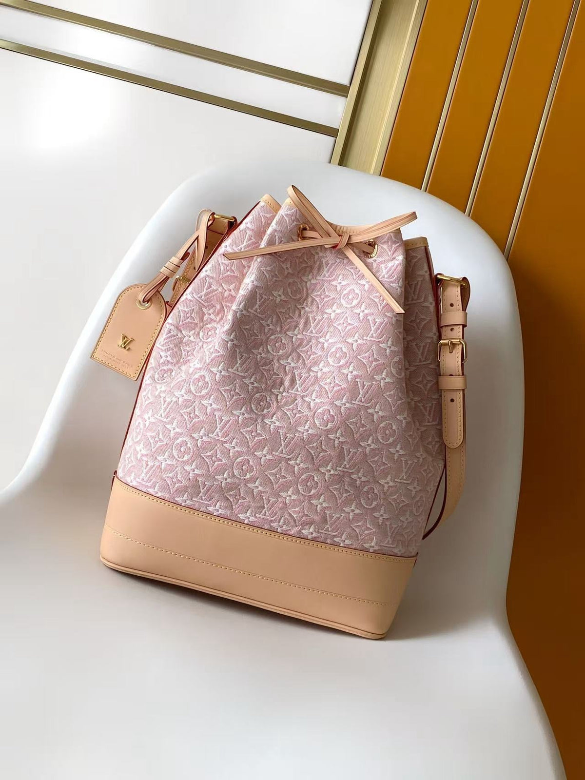 Noe In The Rose Ruban Monogram Jacquard Fabric