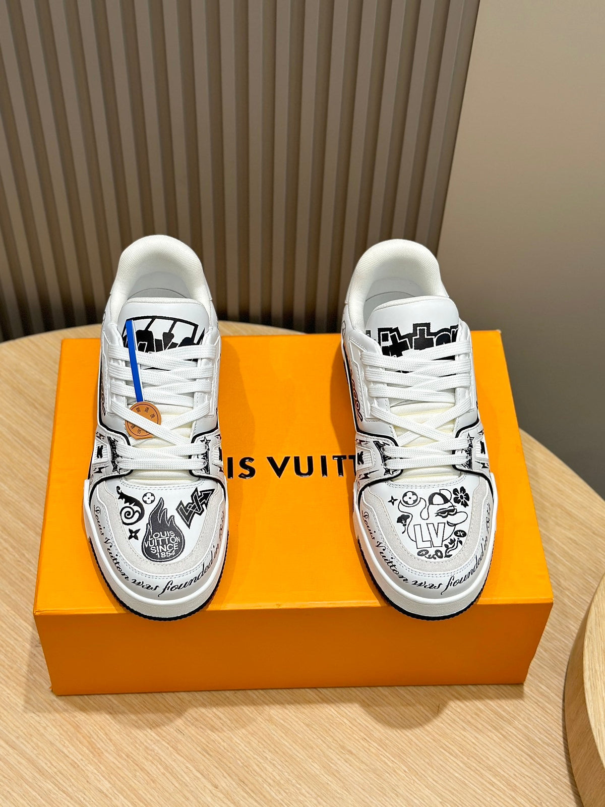LV Trainer Comic Motifs Sneakers