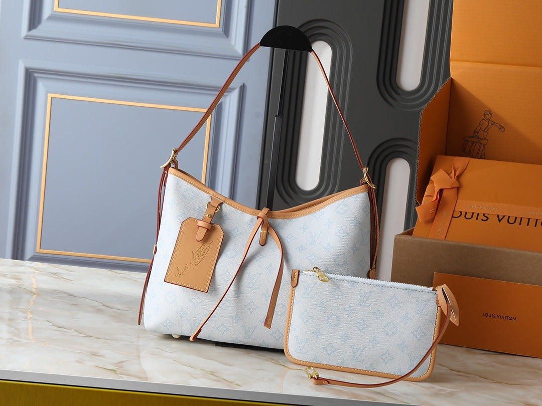 CarryAll Milky Monogram Handbag & Pouch