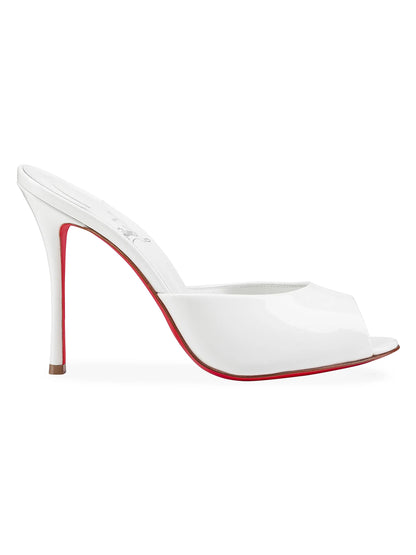 Me Dolly 100MM Leather Mules With Box