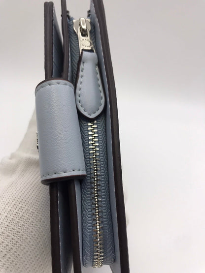 Blue Medium Corner Zip Wallet