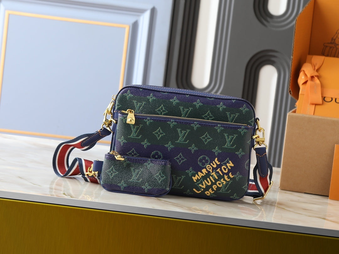 Trio Messenger Monogram Bag