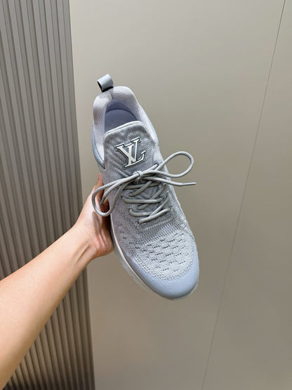 LV Runner Sneakers In Gray Colorway