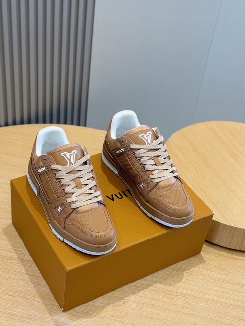 LV Trainer In Cognac Colorway