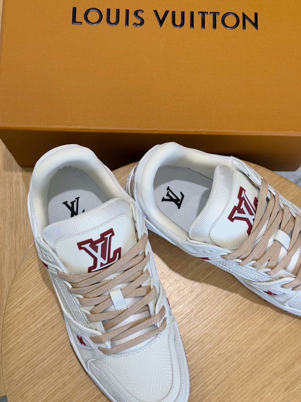 LV Trainer Sneakers With Embossed Damier Leather