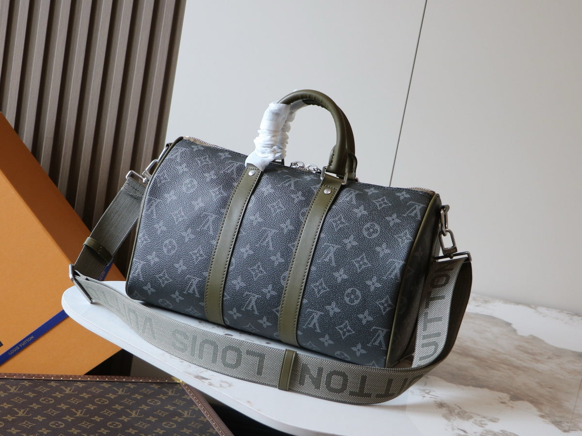 Keepall Bandouliere In Monogram Eclipse Canvas