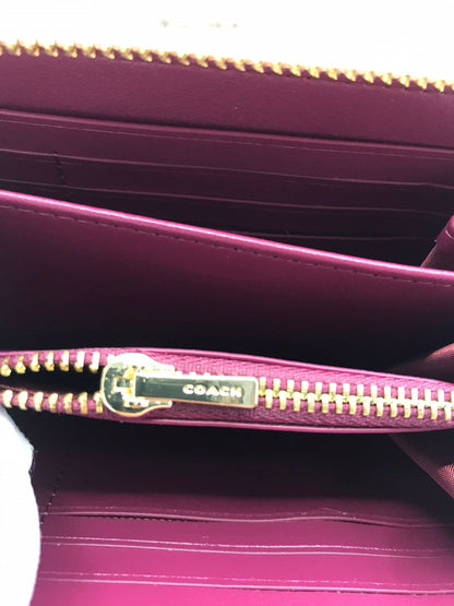 Pink Long Zip Around Wallet