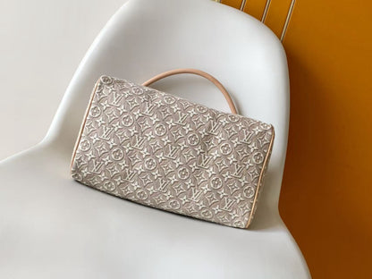 Speedy Soft 30 In Monogram Embleme Jacquard Fabric