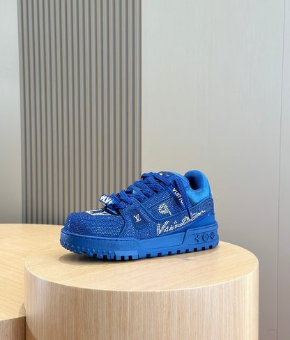 LV Trainer Maxi In Vibrant Blue Color