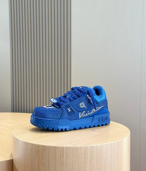 LV Trainer Maxi In Vibrant Blue Color