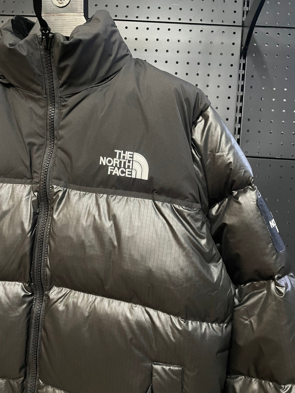 Nuptse Puffer Jacket In Black Shiny Colors