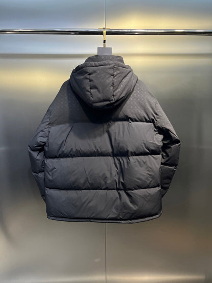 LV Placed Monogram Ecodown Blouson With Mini Monogram Canvas