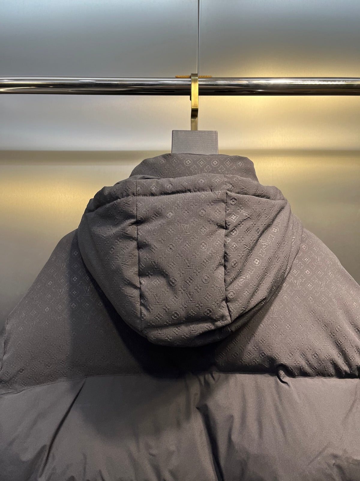 LV Placed Monogram Ecodown Blouson With Mini Monogram Canvas