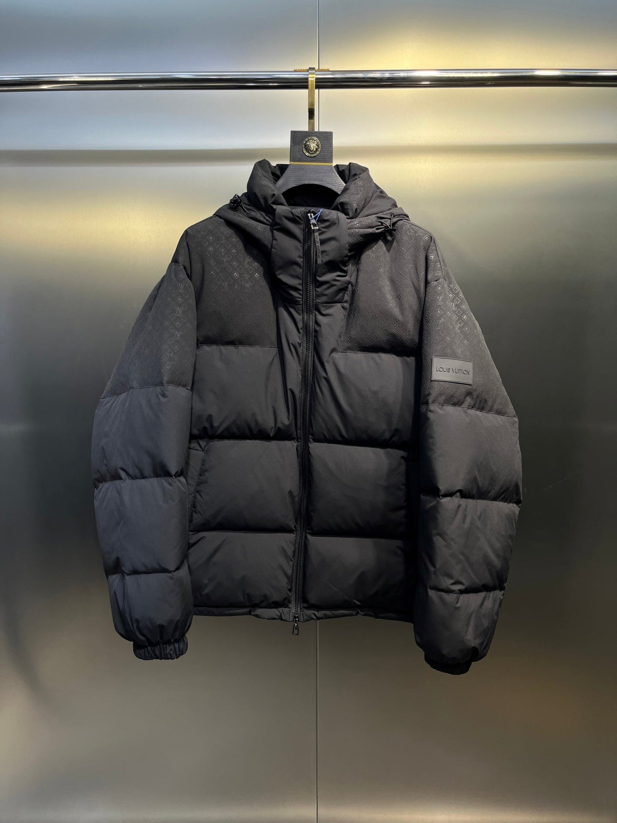 LV Placed Monogram Ecodown Blouson With Mini Monogram Canvas