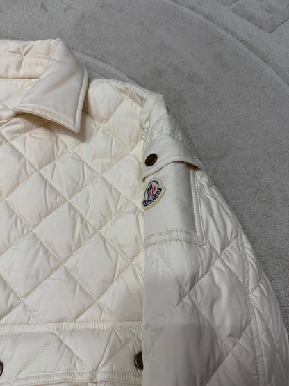 Chitre Canvas-Trimmed Quilted Shell Jacket In White
