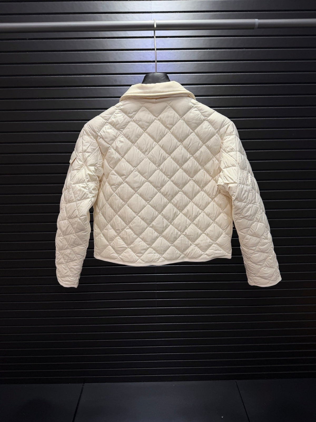 Chitre Canvas-Trimmed Quilted Shell Jacket In White