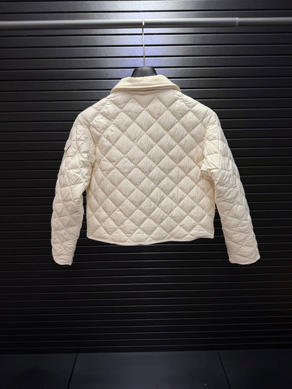 Chitre Canvas-Trimmed Quilted Shell Jacket In White