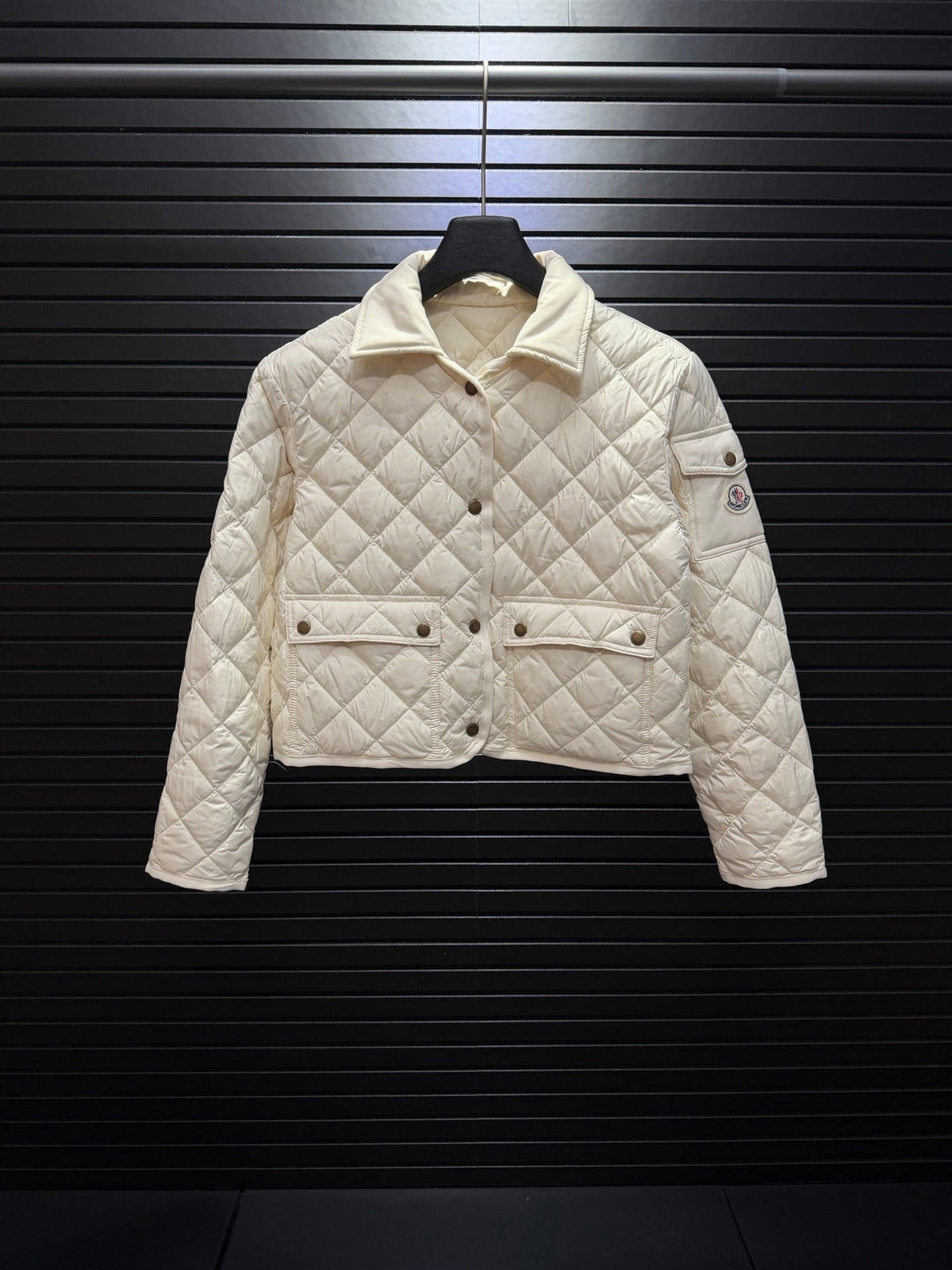 Chitre Canvas-Trimmed Quilted Shell Jacket In White