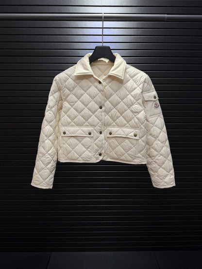 Chitre Canvas-Trimmed Quilted Shell Jacket In White