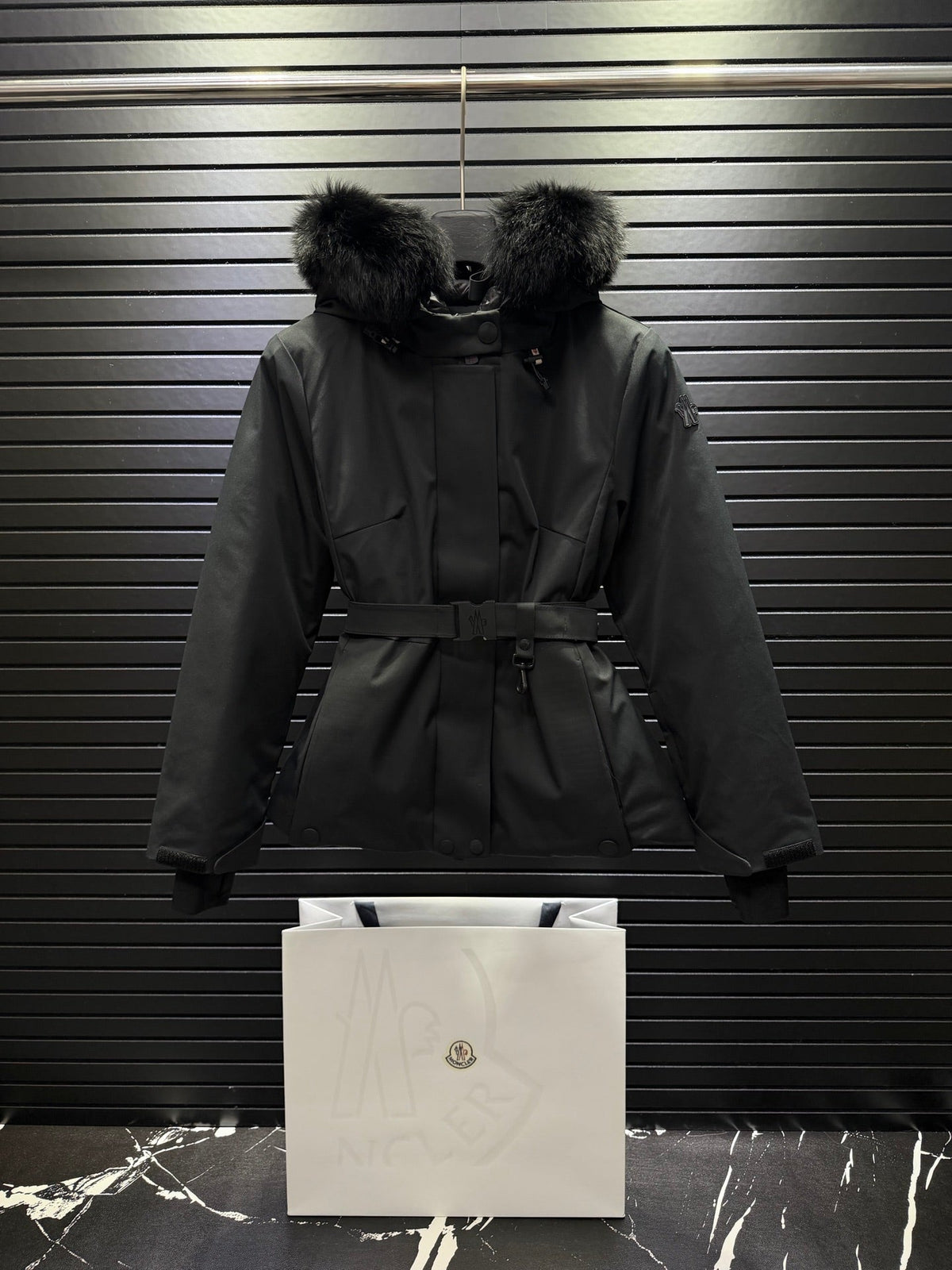Grenoble Laplance GORE-TEX Shearling-Trimmed Hooded Insulated Ski Jacket In Black
