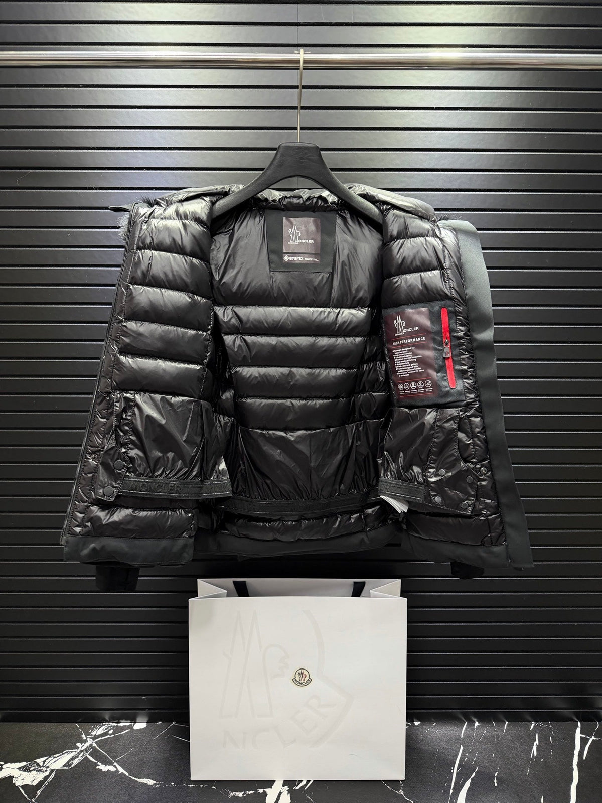 Grenoble Laplance GORE-TEX Shearling-Trimmed Hooded Insulated Ski Jacket In Black